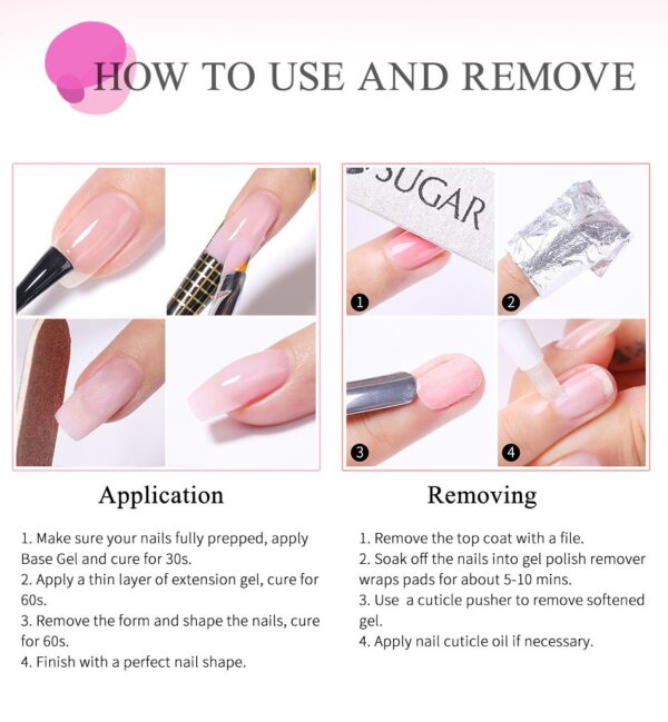 Bulk 15ML Self-Leveling UV Gel Builder for Acrylic Nails