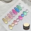Bulk 8 Colors Summer Sparkling Water Glass Beads Cat Eye Gel