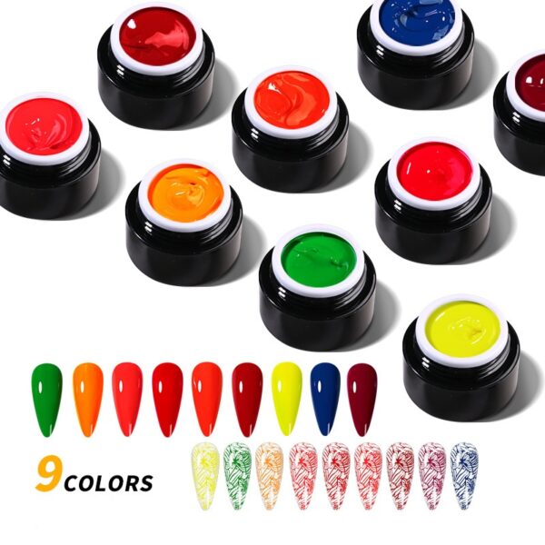Bulk 9 Colors UV Stamping Gel Polish for Nail Art Decoration Bulk 9 Colors UV Stamping Gel Polish for Nail Art Decoration