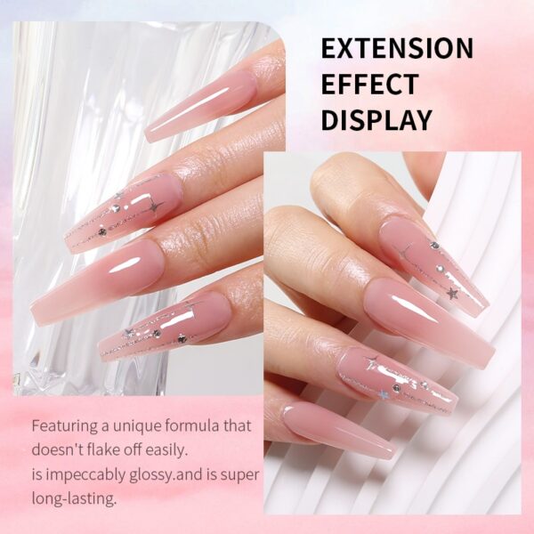 Paznokcie do przedłużania akrylowo-żelowe z niestandardowym logo