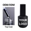 Bulk HEMA-Free Clear Gel Polish High Gloss Top & Base Coat Bulk HEMA-Free Clear Gel Polish High Gloss Top & Base Coat