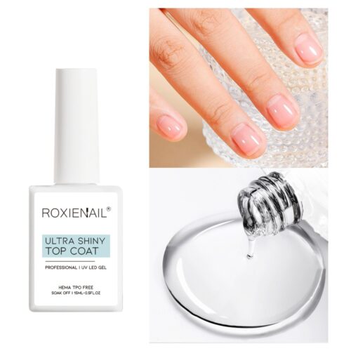 Bulk Ultra Shiny Gel Top Coat HEMA TPO Free for DIY Nails