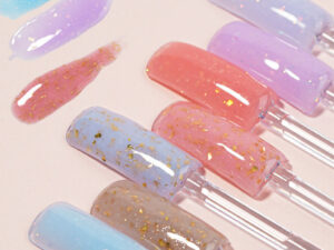 Custom Logo Rainbow Flake Builder Gel