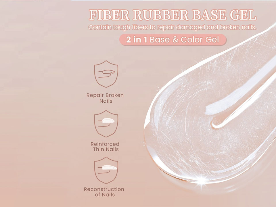 Fiberglass Rubber Base Coat Clear Pink Color