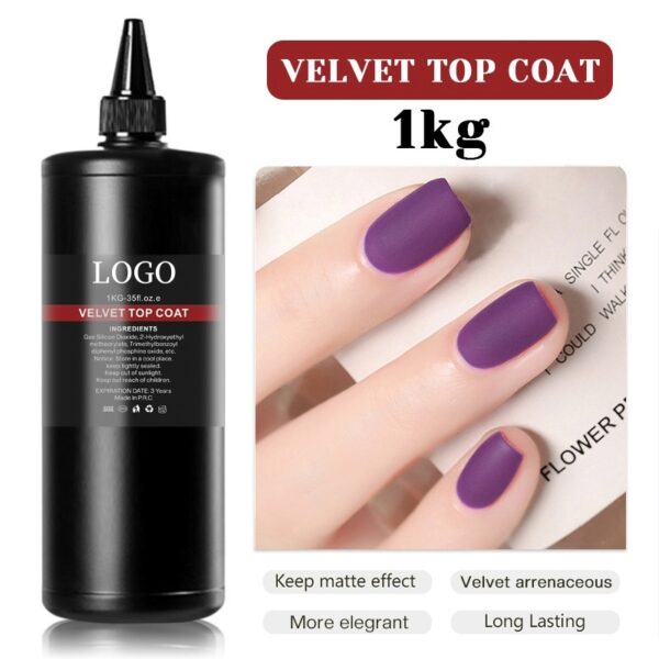Long-Lasting UV Gel Base & Top Coat for Nail Polish, 1KG
