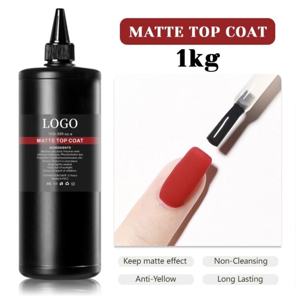 Long-Lasting UV Gel Base & Top Coat for Nail Polish, 1KG