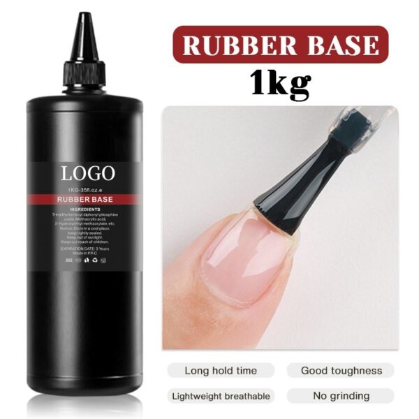 Long-Lasting UV Gel Base & Top Coat for Nail Polish, 1KG