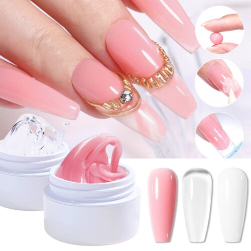 Non-Sticky Builder Gel for Nail Extension and Carving