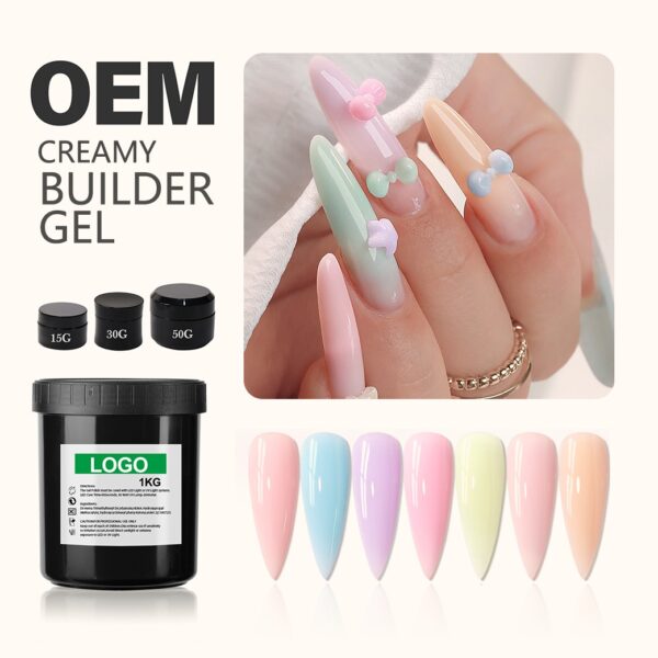 OEM Creamy Builder Gel for Nail Art – Wholesale Bulk 1KG OEM Creamy Builder Gel for Nail Art – Wholesale Bulk 1KG