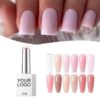 OEM Wholesale Private Label 15ml Pink Glitter Gel Polish