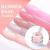 Private Label Rubber Base Gel Polish 78 Colors HEMA Free B2B