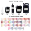 Private Label Rubber Base Gel Polish 78 Colors HEMA Free B2B