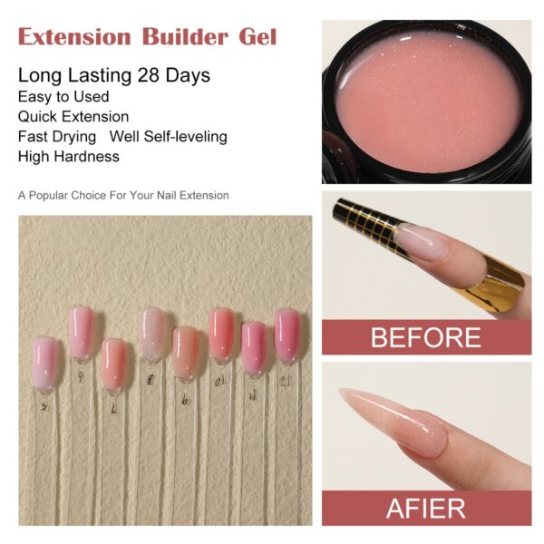 Wholesale 12 Colors Hema-Free Builder Gel Extension UV Nail Polish Wholesale 12 Colors Hema-Free Builder Gel Extension UV Nail Polish