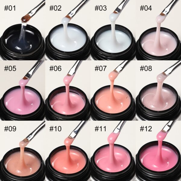 Wholesale 12 Colors Hema-Free Builder Gel Extension UV Nail Polish Wholesale 12 Colors Hema-Free Builder Gel Extension UV Nail Polish