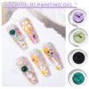 도매 16- 컬러 3D 노 와이프 UVLED 페인팅 페이스트 젤
