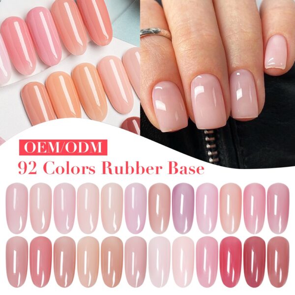 Wholesale 1KG Colorful Rubber Base UV Gel Polish Bulk