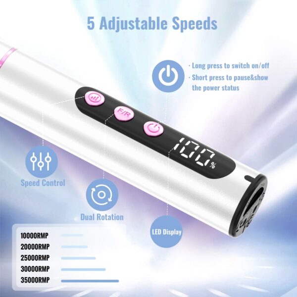 紫外線充満基盤が付いている卸し売り35000RPMのコードレス釘ドリル