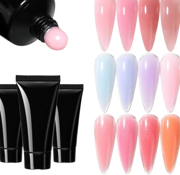 Wholesale 50 Colors Poly Gel Nail Polish HEMA-Free Acryl Gel