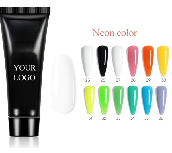 Wholesale 50 Colors Poly Gel Nail Polish HEMA-Free Acryl Gel