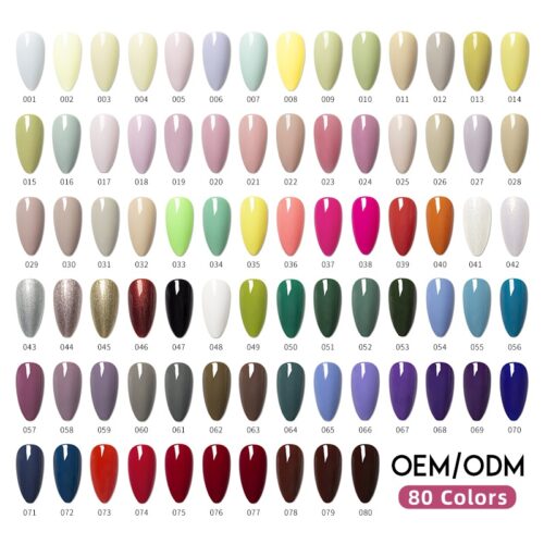 Wholesale 80 Colors HEMA-Free Vegan Nail Gel Polish 1kg Wholesale 80 Colors HEMA-Free Vegan Nail Gel Polish 1kg