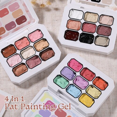 Wholesale 9-Color Pat Painting Gel Palette For Ombre Nails