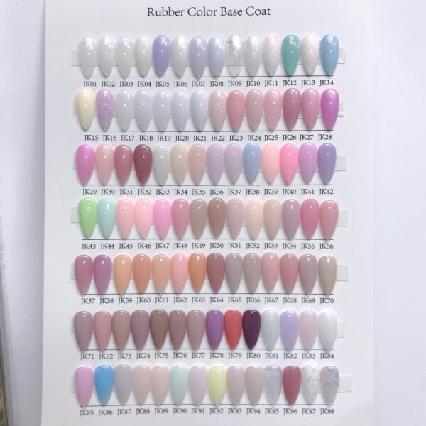 Wholesale 98-Color Glitter Rubber Base Coat Gel 12ml OEM