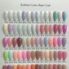 Wholesale 98-Color Glitter Rubber Base Coat Gel 12ml OEM