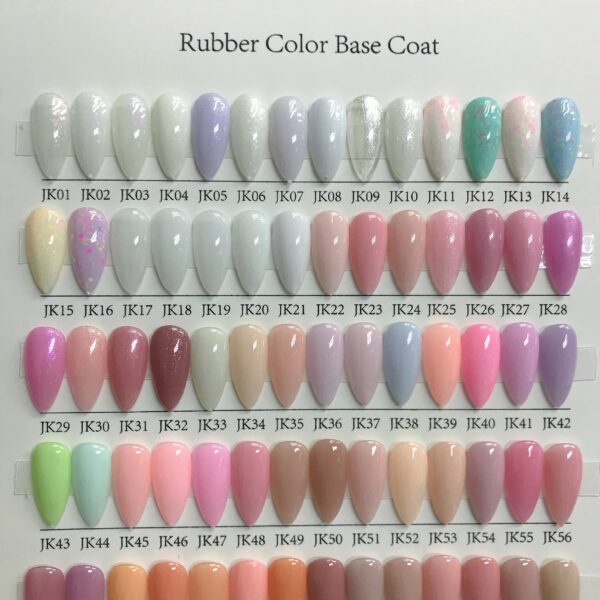 Wholesale 98-Color Glitter Rubber Base Coat Gel 12ml OEM
