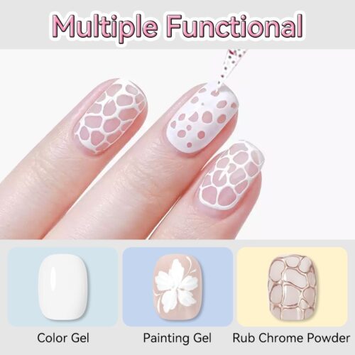 Wholesale Born Pretty 5g Poking Nail Art Gel Black White