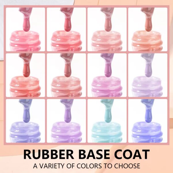 Wholesale Color Rubber Base Gel Builder Coat With Custom Logo