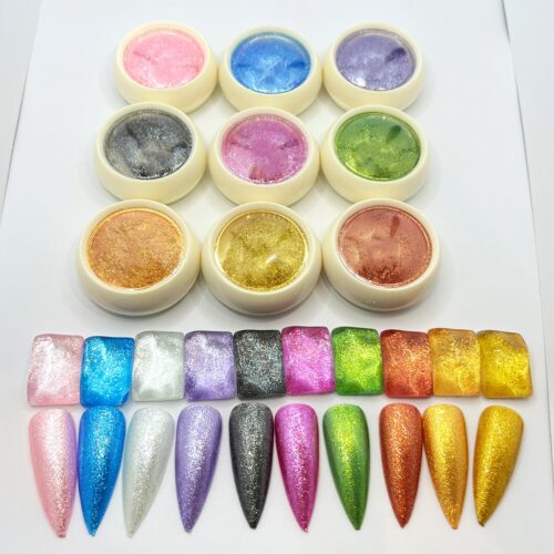손톱을위한 도매 다이아몬드 카멜레온 안료 운모 분말