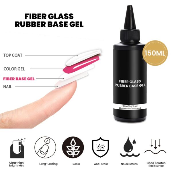 Wholesale Fiberglass Rubber Base Gel Nail Repair Builder