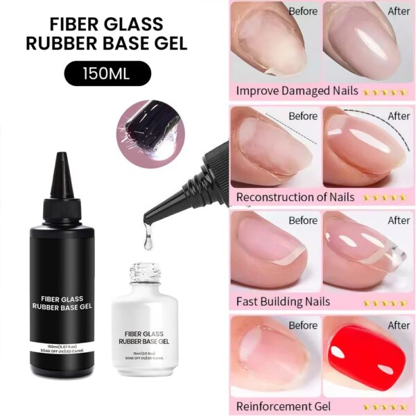 Wholesale Fiberglass Rubber Base Gel Nail Repair Builder