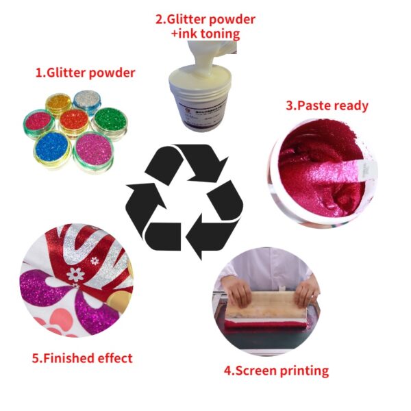 Wholesale Fine Reflective Glitter Powder For Textile Ink
