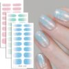 Wholesale Glitter Gradient UV Semi-Cured Gel Nail Strips