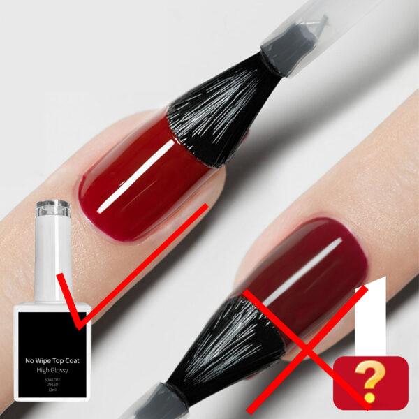 Wholesale HEMA-Free TPO-Free No Wipe Matte & Base Gel Coat 12ml