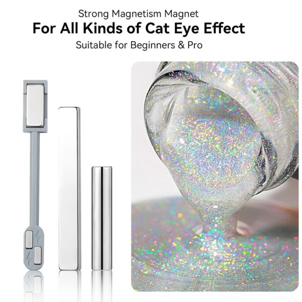 Wholesale Holographic Aurora Rainbow Cat Eye Gel Polish