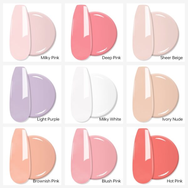 Wholesale Nude Pink UVLED Soak Off Rubber Base Gel 15ml
