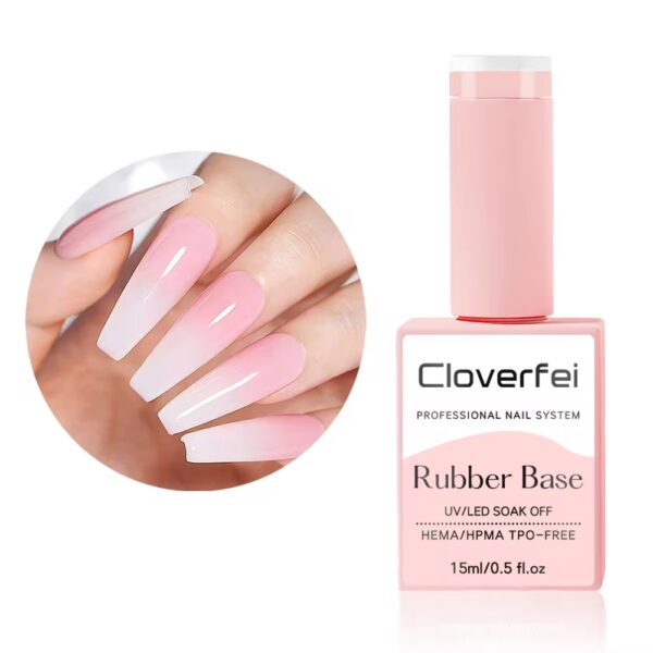 Wholesale Nude Pink UVLED Soak Off Rubber Base Gel 15ml