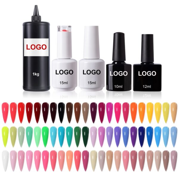 Wholesale OEM Gel Nail Polish Color Set 10-15ml Custom Logo Wholesale OEM Gel Nail Polish Color Set 10-15ml Custom Logo