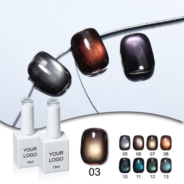 Wholesale Private Label 18-Color Cat Eye Gel Polish Kit