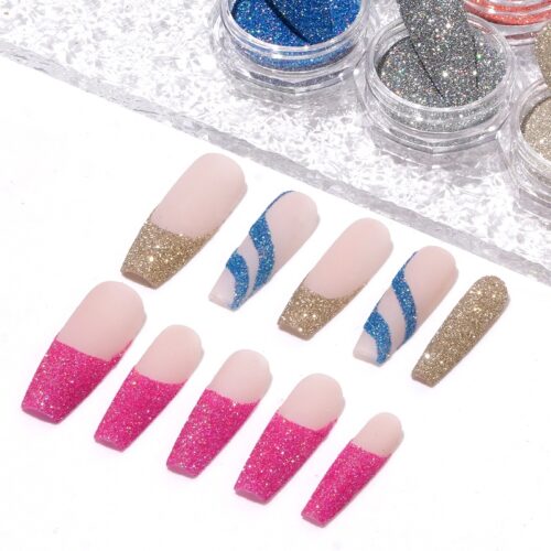 Wholesale Reflective Diamond Nail Glitter Powder Colors Wholesale Reflective Diamond Nail Glitter Powder Colors