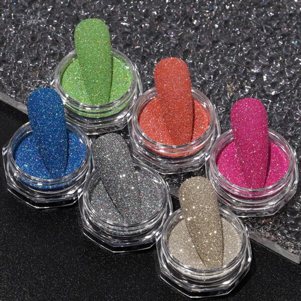 Mayorista Diamond Reflective Nail Glitter Powder Colors Mayorista Diamond Reflective Nail Glitter Powder Colors