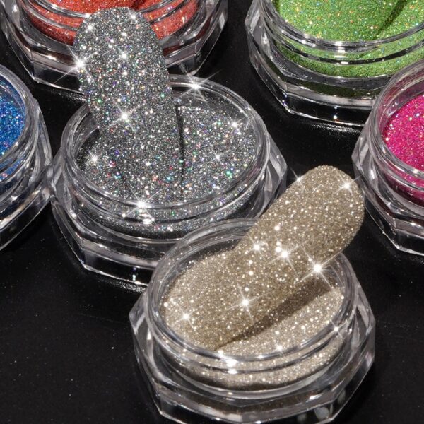 Mayorista Diamond Reflective Nail Glitter Powder Colors Mayorista Diamond Reflective Nail Glitter Powder Colors