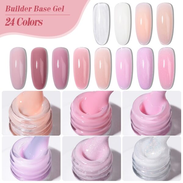 Оптовая продажа Самовыравнивающиеся гелевые наращивания BIAB Builder 24 цвета