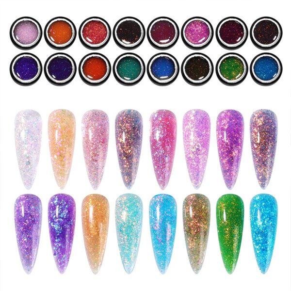 Оптовая Самовыравнивающийся Блеск Строитель Гель Наращивание Ногтей