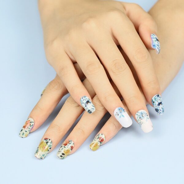 Mayorista Tiras de Uñas de Gel UV Semi-Curado Rainbow Foil