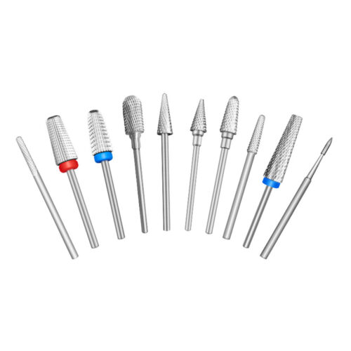 Hurtowy zestaw srebrnych wierteł do paznokci do manicure elektrycznego