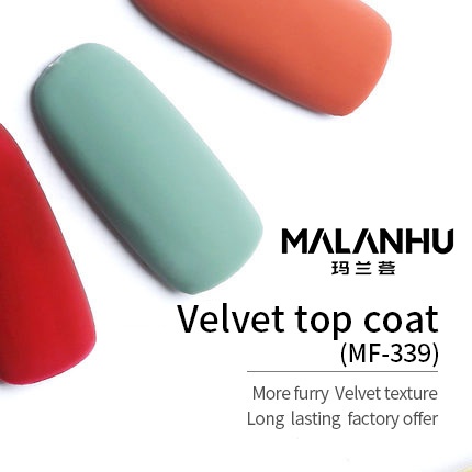 Wholesale Velvet Matte Top Coat UV Gel with Furry Effect